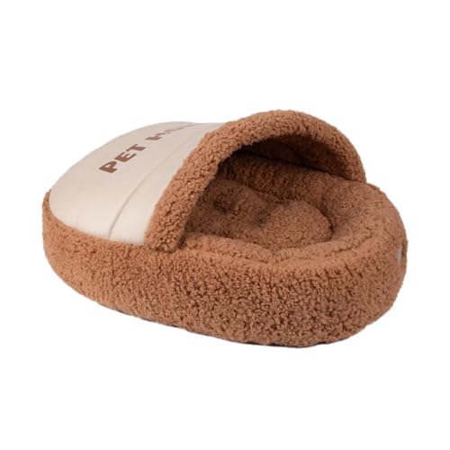 perfk Katzenbett, Höhlenbett, bequem, weich, mit Kapuze, bedeckt, gemütlich für kleine Hunde, Welpen, Hauskatzen, 65x45cm perfk Katzenbett, Höhlenbett, bequem, weich, mit Kapuze, bedeckt, gemütlich für kleine Hunde, Welpen, Hauskatzen, 65x45cm von perfk