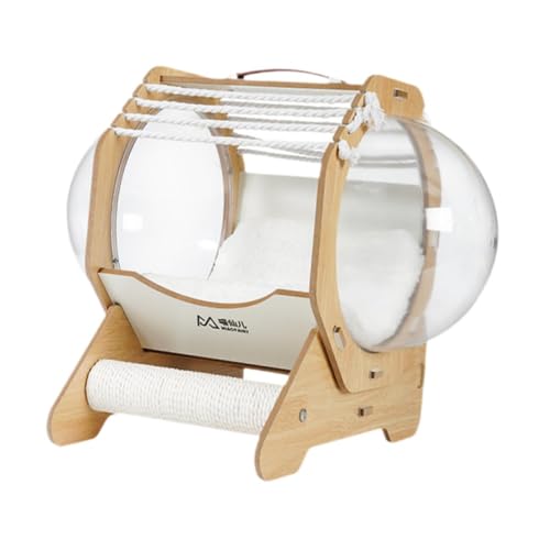 perfk Katzenbett „Space Capsule“ für Hauskatzen, kleine Haustiere, Bett, Ruheplatz, Katzenhängematte für Haustierzubehör, kleine, mittelgroße und große perfk Katzenbett „Space Capsule“ für Hauskatzen, kleine Haustiere, Bett, Ruheplatz, Katzenhängematte für Haustierzubehör, kleine, mittelgroße und große von perfk