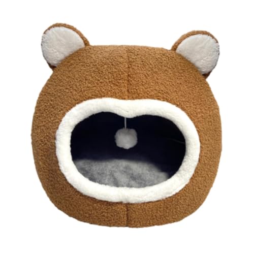 perfk Katzenbett für Innenkatzen Katzenschlafbett mit hängenden Spielzeug atmungsaktiv, XL perfk Katzenbett für Innenkatzen Katzenschlafbett mit hängenden Spielzeug atmungsaktiv, XL von perfk