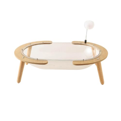 perfk Katzenbett in Raumkapsel-Form, kleines Haustierbett, leicht zu reinigen, Kätzchennest mit Spielball für Katzen und Kätzchen perfk Katzenbett in Raumkapsel-Form, kleines Haustierbett, leicht zu reinigen, Kätzchennest mit Spielball für Katzen und Kätzchen von perfk