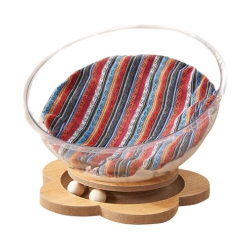 perfk Katzenbett in Raumkapselform, Katzenmöbel, stabil, transparent, mit Kissen, stabiles Haustierbett, Tierbedarf für Kätzchen, Blumenbasis perfk Katzenbett in Raumkapselform, Katzenmöbel, stabil, transparent, mit Kissen, stabiles Haustierbett, Tierbedarf für Kätzchen, Blumenbasis von perfk