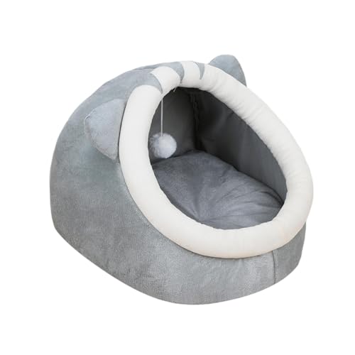 perfk Katzenbetthöhle, Haustierbetten, Hauszelte, weich, waschbar, selbstwärmendes Nest, rutschfeste Katzenmöbel, Hundehütte für Hunde, Haustierzubehör, Graue Katze, S perfk Katzenbetthöhle, Haustierbetten, Hauszelte, weich, waschbar, selbstwärmendes Nest, rutschfeste Katzenmöbel, Hundehütte für Hunde, Haustierzubehör, Graue Katze, S von perfk
