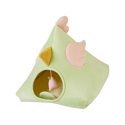 perfk Katzenbetthöhle, halbgeschlossenes Katzennest-Ornament, weicher Schlafplatz für Katzen oder kleine Hunde, Schlummerzelt, Versteck für Welpen, Katzen, GRÜN perfk Katzenbetthöhle, halbgeschlossenes Katzennest-Ornament, weicher Schlafplatz für Katzen oder kleine Hunde, Schlummerzelt, Versteck für Welpen, Katzen, GRÜN von perfk