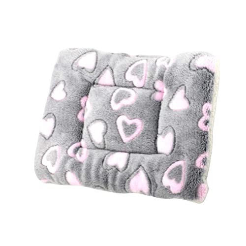 perfk Katzenbettmatten, Hundebettmatte, weiches Fleece, niedlich, warm, kurz, Plüsch, Käfigunterlage, Haustierunterlage für Katzen, kleine Hunde, schlafend, grau m perfk Katzenbettmatten, Hundebettmatte, weiches Fleece, niedlich, warm, kurz, Plüsch, Käfigunterlage, Haustierunterlage für Katzen, kleine Hunde, schlafend, grau m von perfk