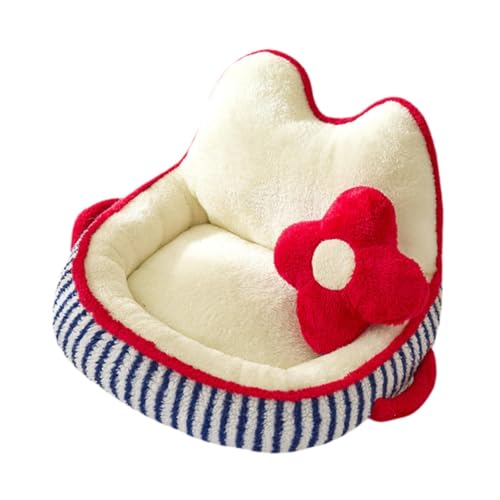 perfk Katzencouchbett, Hundebett, Bequemer Katzenzwinger für den Innenbereich, Flauschiges Hundesofa mit -Unterseite, Hundebettsofa für Kätzchen, L perfk Katzencouchbett, Hundebett, Bequemer Katzenzwinger für den Innenbereich, Flauschiges Hundesofa mit -Unterseite, Hundebettsofa für Kätzchen, L von perfk