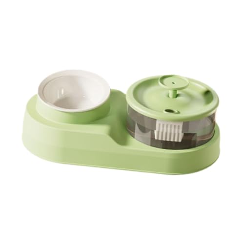 perfk Katzenfutter- und Wassernapf, Katzennapf, automatischer Wasserspender für Haustiere, leicht zu reinigender Futternapf für Katzenwelpen, Hunde und perfk Katzenfutter- und Wassernapf, Katzennapf, automatischer Wasserspender für Haustiere, leicht zu reinigender Futternapf für Katzenwelpen, Hunde und von perfk