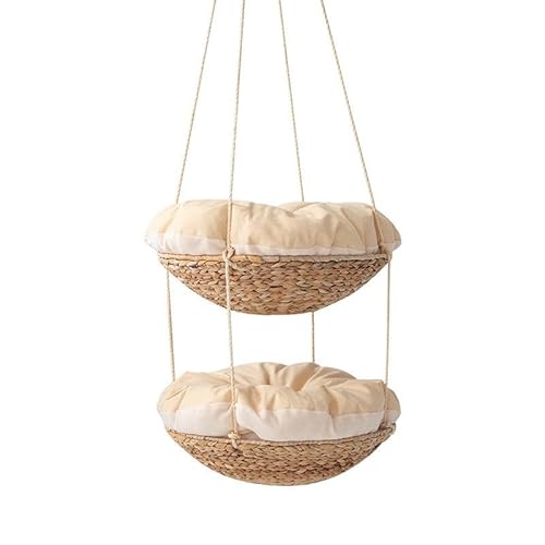 perfk Katzenhängematte, Bett, hängender Katzenkorb, waschbar, zum Schlafen, bequemes Haustierhaus, Nest, Welpenkissen für Kleintiere, Kaninchen, Welpen perfk Katzenhängematte, Bett, hängender Katzenkorb, waschbar, zum Schlafen, bequemes Haustierhaus, Nest, Welpenkissen für Kleintiere, Kaninchen, Welpen von perfk