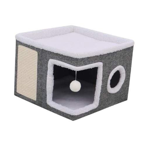perfk Katzenhaus für Haustiere, Katzenhäuser mit Ball, Sisal, Katzenhaus mit Stauraum, Katzenhöhle, Bett für Haustiere, Kleintiere, Kätzchen, bestes perfk Katzenhaus für Haustiere, Katzenhäuser mit Ball, Sisal, Katzenhaus mit Stauraum, Katzenhöhle, Bett für Haustiere, Kleintiere, Kätzchen, bestes von perfk