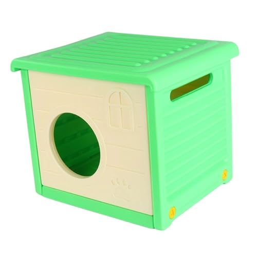 perfk Katzenhaus für Outdoor Katzen Schutznest, geräumige Zwinger Katze Versteck für Hamster Kätzchen Hase Smalltiere Igel Igel Igel, Beige von perfk