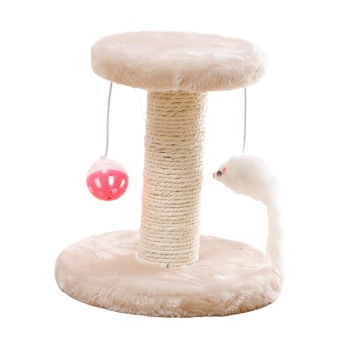 perfk Katzenkratzbaum, Kätzchenkratzbaum, süßer Haustierbedarf, Katzenständer, Kletterbaumkratzbaum mit Spielzeug für Kätzchen, Beige perfk Katzenkratzbaum, Kätzchenkratzbaum, süßer Haustierbedarf, Katzenständer, Kletterbaumkratzbaum mit Spielzeug für Kätzchen, Beige von perfk
