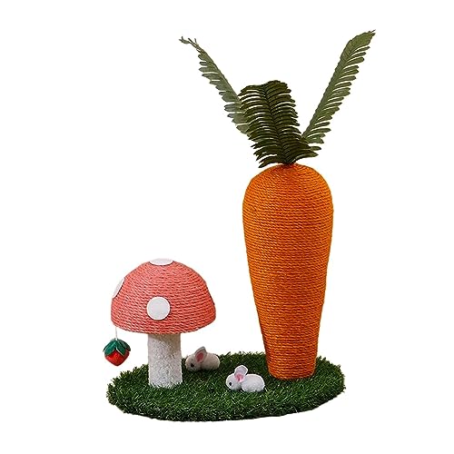 perfk Katzenkratzbaum, Sisal-Katzenkratzer, Schleifklaue, langlebiger Katzenkletterbaum, Sisal-Kratzbaum, interaktives Haustierspielzeug für Hauskatzen, Pilz 40x30x40cm perfk Katzenkratzbaum, Sisal-Katzenkratzer, Schleifklaue, langlebiger Katzenkletterbaum, Sisal-Kratzbaum, interaktives Haustierspielzeug für Hauskatzen, Pilz 40x30x40cm von perfk