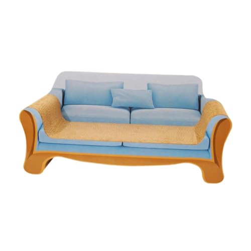 perfk Katzenkratzbett, Katzenkratzmatte, Sofaförmiger Möbelschutz, Indoor-Katzen, süße Liege, Katzencouch zum Spielen und Schlafen, Blau von perfk