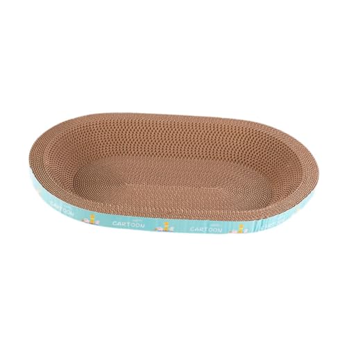 perfk Katzenkratzbrett, Bett, Möbelschutz, Schleifklauen, Kratzbrett, Nest, Wellpappe, Kratzbrett, Spiel- und Ruheplatz, Übung, Oval Mittel perfk Katzenkratzbrett, Bett, Möbelschutz, Schleifklauen, Kratzbrett, Nest, Wellpappe, Kratzbrett, Spiel- und Ruheplatz, Übung, Oval Mittel von perfk