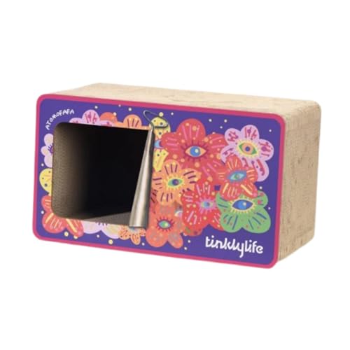perfk Katzenkratzbrett, Heimtierbedarf, stabile Katzenkratzbox aus Wellpappe mit Cartoon-Motiv, Katzenkratzbrett für Hauskatzen, Violett perfk Katzenkratzbrett, Heimtierbedarf, stabile Katzenkratzbox aus Wellpappe mit Cartoon-Motiv, Katzenkratzbrett für Hauskatzen, Violett von perfk