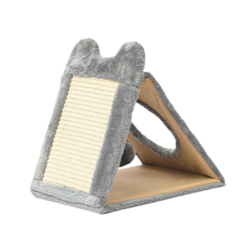 perfk Katzenkratzbrett, Katzenkratzbrett, praktisch für Hauskatzen, Heimtierbedarf, Kratzbaum, Kratzbrett aus Karton für Kätzchen, Grau von perfk