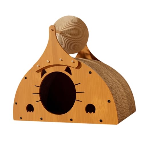 perfk Katzenkratzbrett, Spielzeug, Grind Claw, Wellpappe, Katzenkratzbrett, Kratzbrett, Haustier-Katzenspielzeug für Liege, Indoor-Katzen, Kätzchen, mit Hanfball perfk Katzenkratzbrett, Spielzeug, Grind Claw, Wellpappe, Katzenkratzbrett, Kratzbrett, Haustier-Katzenspielzeug für Liege, Indoor-Katzen, Kätzchen, mit Hanfball von perfk