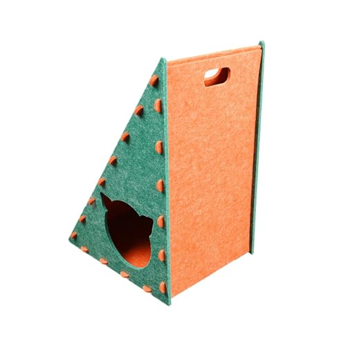 perfk Katzenkratzer Filzfilm Katzenkratzer Unterkunft Nest Katzenhaus Möbel Beschützer für kleine mittelgroße große Katzen, die ruhen und ruhen, Grün Und Ornage perfk Katzenkratzer Filzfilm Katzenkratzer Unterkunft Nest Katzenhaus Möbel Beschützer für kleine mittelgroße große Katzen, die ruhen und ruhen, Grün Und Ornage von perfk