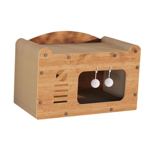 perfk Katzenkratzer -Kartonhaus Katzenpads gemütlich für Innenkatzen Wellblech für Kätzchen trainieren perfk Katzenkratzer -Kartonhaus Katzenpads gemütlich für Innenkatzen Wellblech für Kätzchen trainieren von perfk