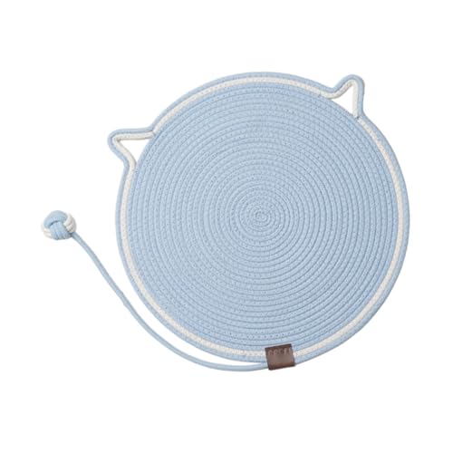 perfk Katzenkratzernpad Teppich, Katzenkratzer -Mattenklauen Spielzeug Interactive Cat Toy Ball Scratch Pad mit Spielzeug für Wall Spielen nach Hause, Hellblau perfk Katzenkratzernpad Teppich, Katzenkratzer -Mattenklauen Spielzeug Interactive Cat Toy Ball Scratch Pad mit Spielzeug für Wall Spielen nach Hause, Hellblau von perfk