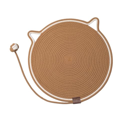 perfk Katzenkratzernpad Teppich, Katzenkratzer -Mattenklauen Spielzeug Interactive Cat Toy Ball Scratch Pad mit Spielzeug für Wall Spielen nach Hause, Kaffee perfk Katzenkratzernpad Teppich, Katzenkratzer -Mattenklauen Spielzeug Interactive Cat Toy Ball Scratch Pad mit Spielzeug für Wall Spielen nach Hause, Kaffee von perfk