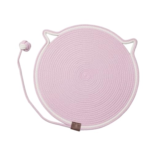 perfk Katzenkratzernpad Teppich, Katzenkratzer -Mattenklauen Spielzeug Interactive Cat Toy Ball Scratch Pad mit Spielzeug für Wall Spielen nach Hause, Rosa von perfk