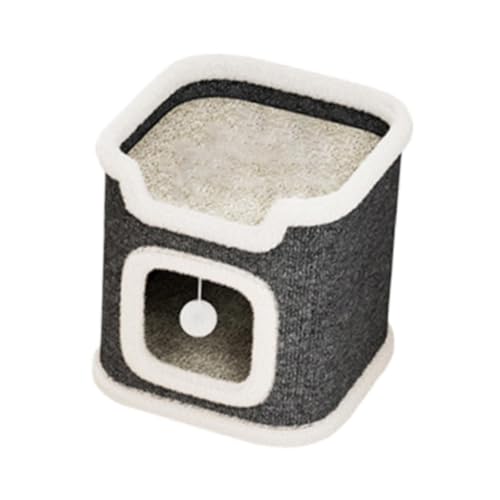 perfk Katzenkratzhaus, Möbelschutz mit Spielball, Kratzbrett zum Spielen und Ausruhen, 1 Stufe perfk Katzenkratzhaus, Möbelschutz mit Spielball, Kratzbrett zum Spielen und Ausruhen, 1 Stufe von perfk