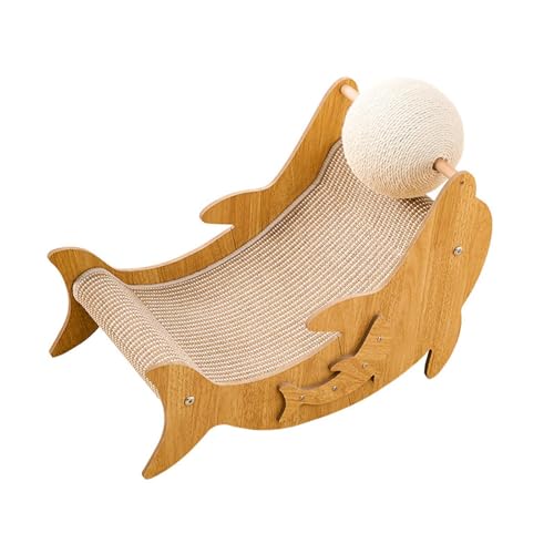 perfk Katzenkratzlounge, Katzenkratzbrett, Nestbett, stabiles Trainingsspielzeug, Sisal-Katzenkratzer, Haustierkissen zum Spielen, Schleifen von Krallen, Delphin perfk Katzenkratzlounge, Katzenkratzbrett, Nestbett, stabiles Trainingsspielzeug, Sisal-Katzenkratzer, Haustierkissen zum Spielen, Schleifen von Krallen, Delphin von perfk