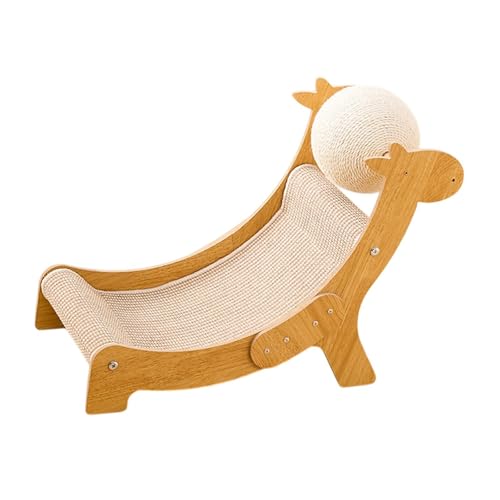 perfk Katzenkratzlounge, Katzenkratzbrett, Nestbett, stabiles Trainingsspielzeug, Sisal-Katzenkratzer, Haustierkissen zum Spielen, Schleifen von Krallen, Giraffe perfk Katzenkratzlounge, Katzenkratzbrett, Nestbett, stabiles Trainingsspielzeug, Sisal-Katzenkratzer, Haustierkissen zum Spielen, Schleifen von Krallen, Giraffe von perfk