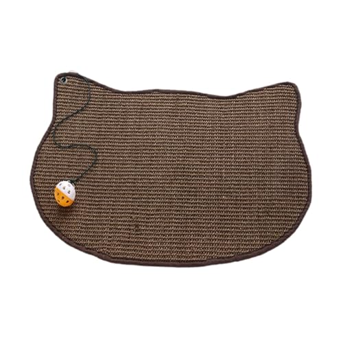 perfk Katzenkratzmatte mit interaktivem Katzenspielzeugmöglichkeitenschutz für Katzen Kätzchen Schutz Couch Teppichs Trainingskissen, Kaffee perfk Katzenkratzmatte mit interaktivem Katzenspielzeugmöglichkeitenschutz für Katzen Kätzchen Schutz Couch Teppichs Trainingskissen, Kaffee von perfk