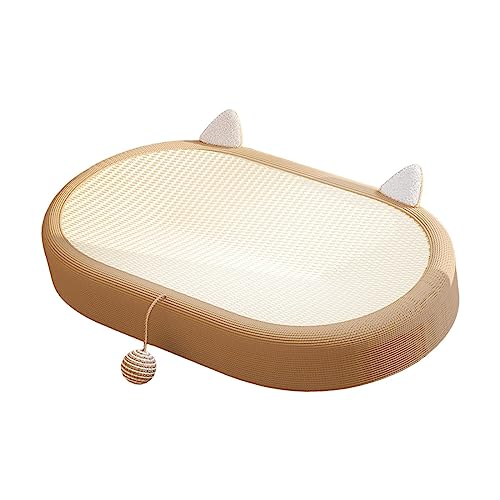 perfk Katzenkratzpad, Schüssel, Katzenkratzpad, Unterstützung, Verhalten, Spielschutz, ovales Katzenkratzpad, Katzenbett aus Pappe für Indoor-Training, Stil d perfk Katzenkratzpad, Schüssel, Katzenkratzpad, Unterstützung, Verhalten, Spielschutz, ovales Katzenkratzpad, Katzenbett aus Pappe für Indoor-Training, Stil d von perfk