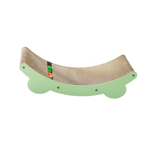perfk Katzenkratzspielzeug, Katzenkratzkarton mit Ballspielzeug, verschleißfestes Kratzbrett aus Karton für Kätzchen perfk Katzenkratzspielzeug, Katzenkratzkarton mit Ballspielzeug, verschleißfestes Kratzbrett aus Karton für Kätzchen von perfk