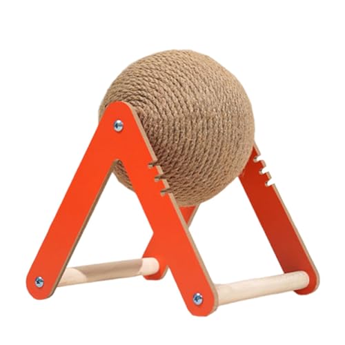 perfk Katzenkratzspielzeug, Radtrainer, Ornament, lustiger tragbarer Möbelschutz, Kratzball für Zuhause, Balkon, Geschenk, Kätzchen, Orange and S perfk Katzenkratzspielzeug, Radtrainer, Ornament, lustiger tragbarer Möbelschutz, Kratzball für Zuhause, Balkon, Geschenk, Kätzchen, Orange and S von perfk