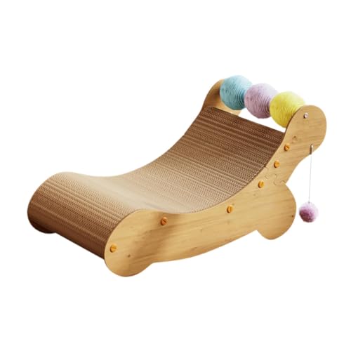 perfk Katzenkratzstuhl mit Sisalbällen, Möbelschutz, Spaß, Loungebett aus Karton, Kratzbrett für Kätzchen perfk Katzenkratzstuhl mit Sisalbällen, Möbelschutz, Spaß, Loungebett aus Karton, Kratzbrett für Kätzchen von perfk
