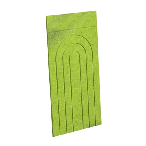 perfk Katzenkratzteppich, vertikal, DIY, Mehrzweck-Haustierbedarf, Wandmontage, Filz mit Selbstklebendem Klebeband, Wandkratzer für Sofa und Couch, GrÜn von perfk