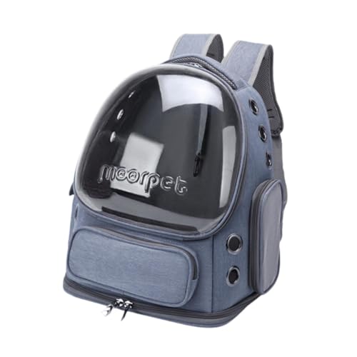 perfk Katzenrucksack, Katzenblase, tragbar, großer, atmungsaktiver Haustier-Rucksack, Raumkapsel-Tasche für Reisen, Spaziergänge und Wandern, Blau perfk Katzenrucksack, Katzenblase, tragbar, großer, atmungsaktiver Haustier-Rucksack, Raumkapsel-Tasche für Reisen, Spaziergänge und Wandern, Blau von perfk