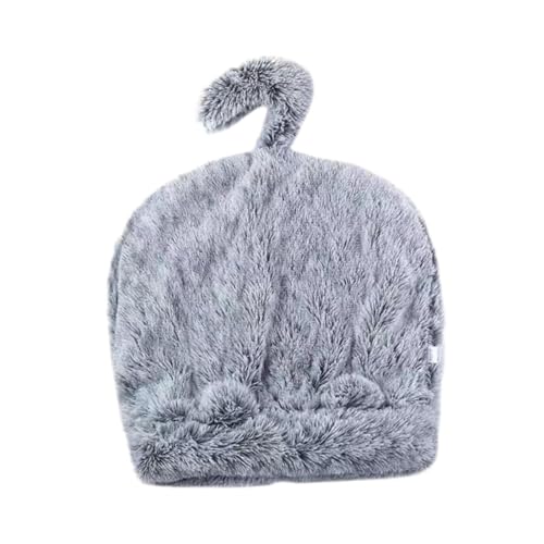 perfk Katzenschlafsack, Versteck für Herbst und Winter, weich, halbgeschlossen, Katzensack, Katzenbett, Höhle für, Chihuahua, Kätzchen, Hund, Grau von perfk