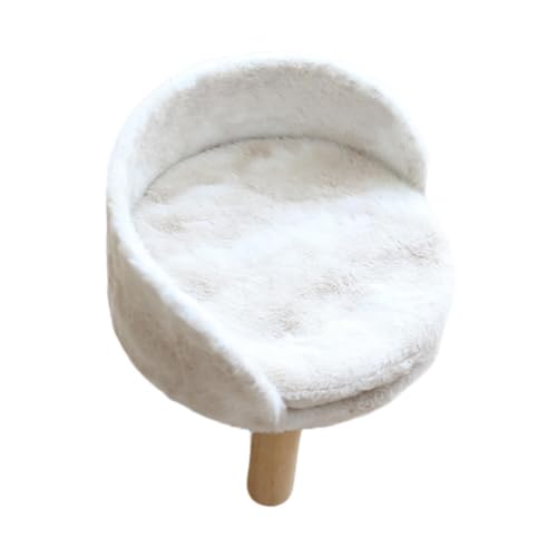 perfk Katzensofabett, Haustiercouchbett, Haustiermöbel, Katzenhängematte, Katzen-/Hundehockerbett, Katzenloungebett mit Holzbeinen, weiches, erhöhtes, 50cmx50cmx30cm perfk Katzensofabett, Haustiercouchbett, Haustiermöbel, Katzenhängematte, Katzen-/Hundehockerbett, Katzenloungebett mit Holzbeinen, weiches, erhöhtes, 50cmx50cmx30cm von perfk