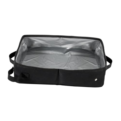 perfk Katzenstreubox -Katzentlatten -Tablett sparen leicht zu verwendende wasserdichte durchlauffeste tragbare Oxford -Stoffkätzchen -Toilette, Schwarz XL perfk Katzenstreubox -Katzentlatten -Tablett sparen leicht zu verwendende wasserdichte durchlauffeste tragbare Oxford -Stoffkätzchen -Toilette, Schwarz XL von perfk