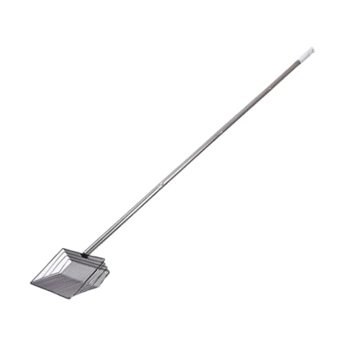 perfk Katzenstreuschaufel aus Metall, Hühnerschaufel, hohles Design, stabil, einfaches Sieben, verstellbar, einzigartiges Mehrzweck-Katzenstreusieb, 139 cm perfk Katzenstreuschaufel aus Metall, Hühnerschaufel, hohles Design, stabil, einfaches Sieben, verstellbar, einzigartiges Mehrzweck-Katzenstreusieb, 139 cm von perfk