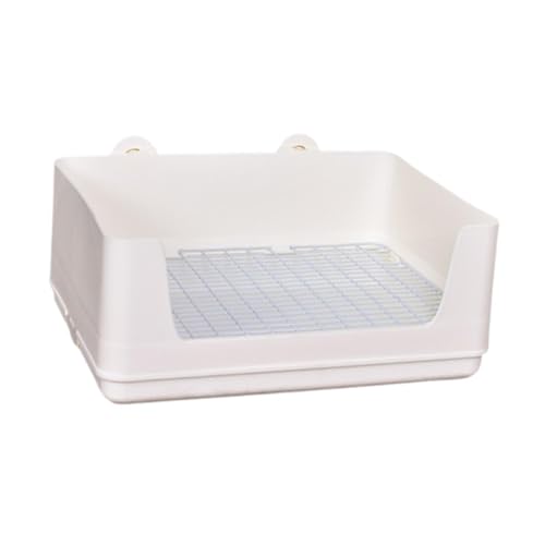 perfk Katzentoilette, Haustier-Töpfchen, Toilette, Bettpfanne, Anti-Spritzschutz, Ecktoilettenbox, Katzentoilette für Kleintiere, Katzentoilette für, Weiß perfk Katzentoilette, Haustier-Töpfchen, Toilette, Bettpfanne, Anti-Spritzschutz, Ecktoilettenbox, Katzentoilette für Kleintiere, Katzentoilette für, Weiß von perfk