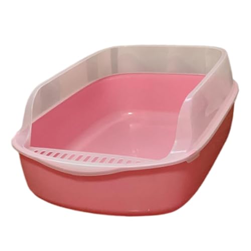 perfk Katzentoilette, Katzentoilette, halbgeschlossene Katzentoilette, Katzensandkasten, Behälter, Oben offen, Haustiertoilette für kleine, ROSA perfk Katzentoilette, Katzentoilette, halbgeschlossene Katzentoilette, Katzensandkasten, Behälter, Oben offen, Haustiertoilette für kleine, ROSA von perfk