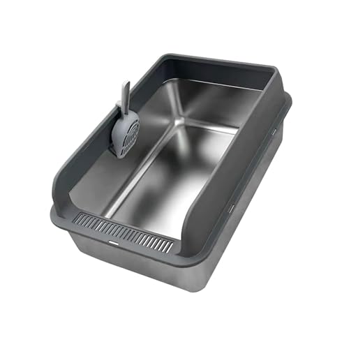 perfk Katzentoilette, Katzentoilette, leicht zu reinigen, für Hauskatzen, Haustierbedarf, Kätzchentoilette, Katzentoilette für Katzen, Kätzchen, DUNKELGRAU perfk Katzentoilette, Katzentoilette, leicht zu reinigen, für Hauskatzen, Haustierbedarf, Kätzchentoilette, Katzentoilette für Katzen, Kätzchen, DUNKELGRAU von perfk