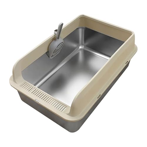 perfk Katzentoilette, Katzentoilette, leicht zu reinigen, für Hauskatzen, Haustierbedarf, Kätzchentoilette, Katzentoilette für Katzen, Kätzchen, Khaki perfk Katzentoilette, Katzentoilette, leicht zu reinigen, für Hauskatzen, Haustierbedarf, Kätzchentoilette, Katzentoilette für Katzen, Kätzchen, Khaki von perfk