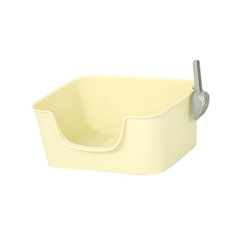 perfk Katzentoilette, Oben offen, Haustiertoilette, Katzenbettpfanne, Katzensandbecken, leicht zu reinigen, tragbar, langlebig, Katzentoilette, hohe Seiten, Weiß perfk Katzentoilette, Oben offen, Haustiertoilette, Katzenbettpfanne, Katzensandbecken, leicht zu reinigen, tragbar, langlebig, Katzentoilette, hohe Seiten, Weiß von perfk