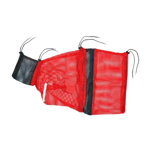 perfk Katzenwaschbeutel Katzendusche Netzbeutel Anti - einstellbare Katzen -Zurückhaltung Accessoires Pflege für Nageltrimmen ruhig halten, Rot von perfk