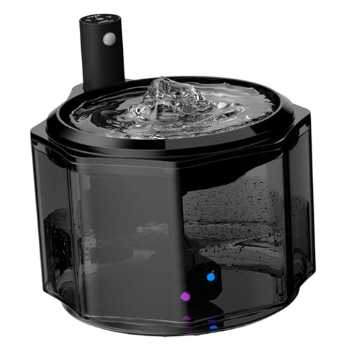 perfk Katzenwasserbrunnen, Katzenwasserspender, leiser Hundetrinkspender, automatischer Katzenbrunnen für Haustiere, Katzen, Welpen, kleine Hunde, Schwarz perfk Katzenwasserbrunnen, Katzenwasserspender, leiser Hundetrinkspender, automatischer Katzenbrunnen für Haustiere, Katzen, Welpen, kleine Hunde, Schwarz von perfk