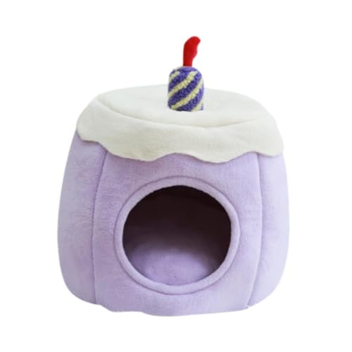 perfk Katzenzelthaus, Katzenbett, Höhlenhaus, halbgeschlossenes Kuchenform-Haustier-Katzennest, selbstwärmend, Herbst/Winter, weiches, warmes Hundebett für, M perfk Katzenzelthaus, Katzenbett, Höhlenhaus, halbgeschlossenes Kuchenform-Haustier-Katzennest, selbstwärmend, Herbst/Winter, weiches, warmes Hundebett für, M von perfk