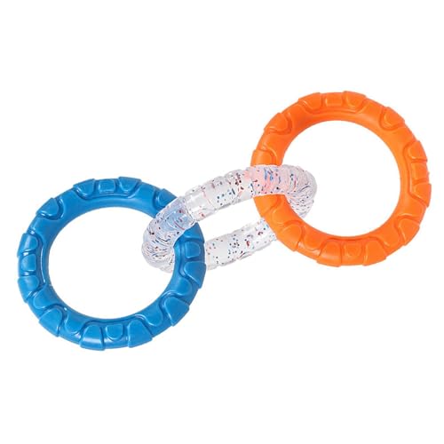 perfk Kauspielzeug für Hunde, Trainingsspielzeug, Zerrspielzeug, Hundespielzeug, Übung, tragbare Welpenringe, Spielzeug, interaktives Spielzeug für kleine, orange und blau perfk Kauspielzeug für Hunde, Trainingsspielzeug, Zerrspielzeug, Hundespielzeug, Übung, tragbare Welpenringe, Spielzeug, interaktives Spielzeug für kleine, orange und blau von perfk