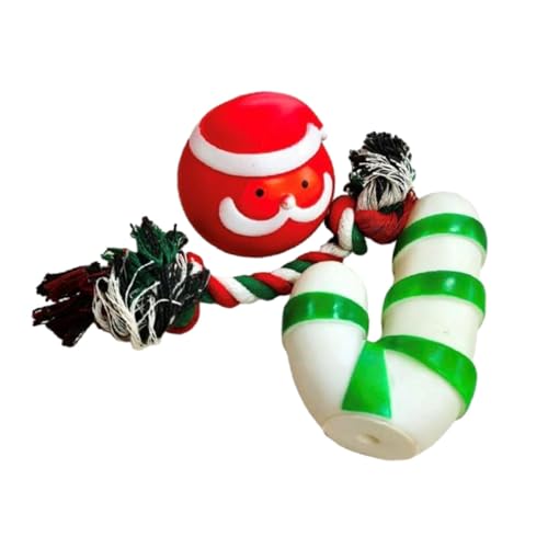 perfk Kauspielzeug für Welpen, bissfest, quietschend, schönes weihnachtliches, quietschendes Hundespielzeug, Hundebissspielzeug zum Kauen im, Stil c von perfk