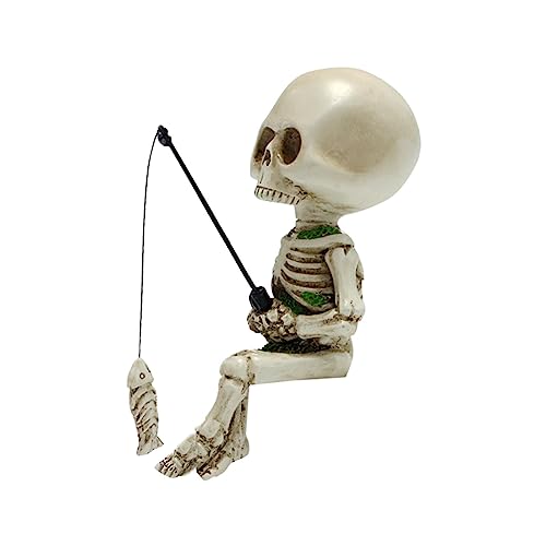 perfk Kleine Schädel-Ornament-Landschaft, Mini-Schädel-Skelette, Puppe, dekorative Aquarium-Dekorationen, Harz-Landschaft für Teich, Bonsai-Dekoration, perfk Kleine Schädel-Ornament-Landschaft, Mini-Schädel-Skelette, Puppe, dekorative Aquarium-Dekorationen, Harz-Landschaft für Teich, Bonsai-Dekoration, von perfk